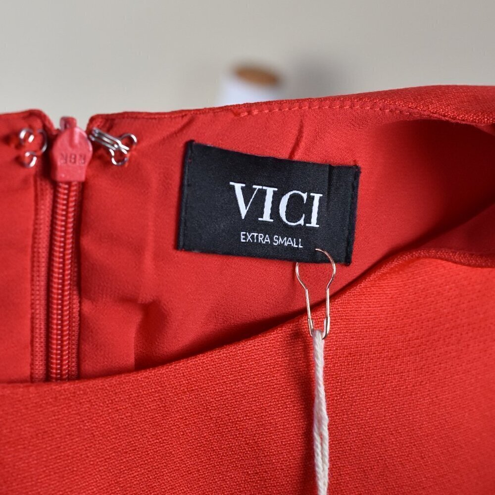 VICI After Work Social Ruffle Sleeve Mini Dress NEW XS - Picture 7 of 7